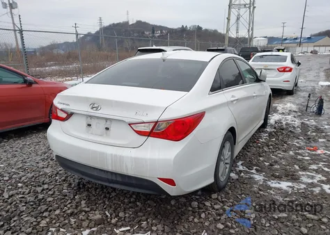 2014 Hyundai Sonata Gls из США, поврежденный, VIN 5NPEB4ACXEH887407